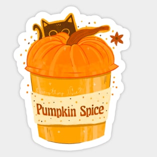 pumpkin spice latte Sticker